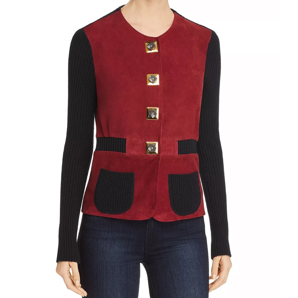 Tory Burch Katerina Contrasting Cardigan